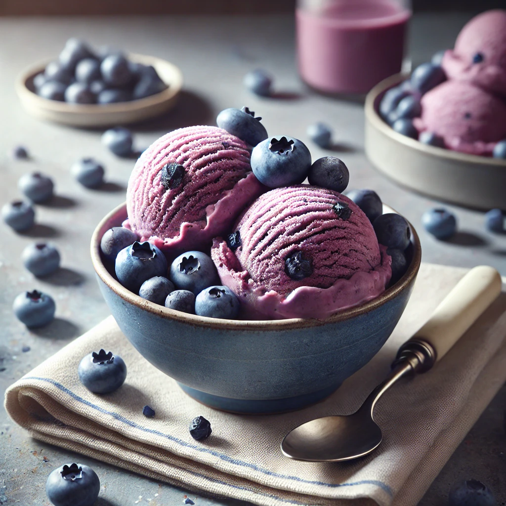 Saveur de Crème Glacée au Bleuet 🫐