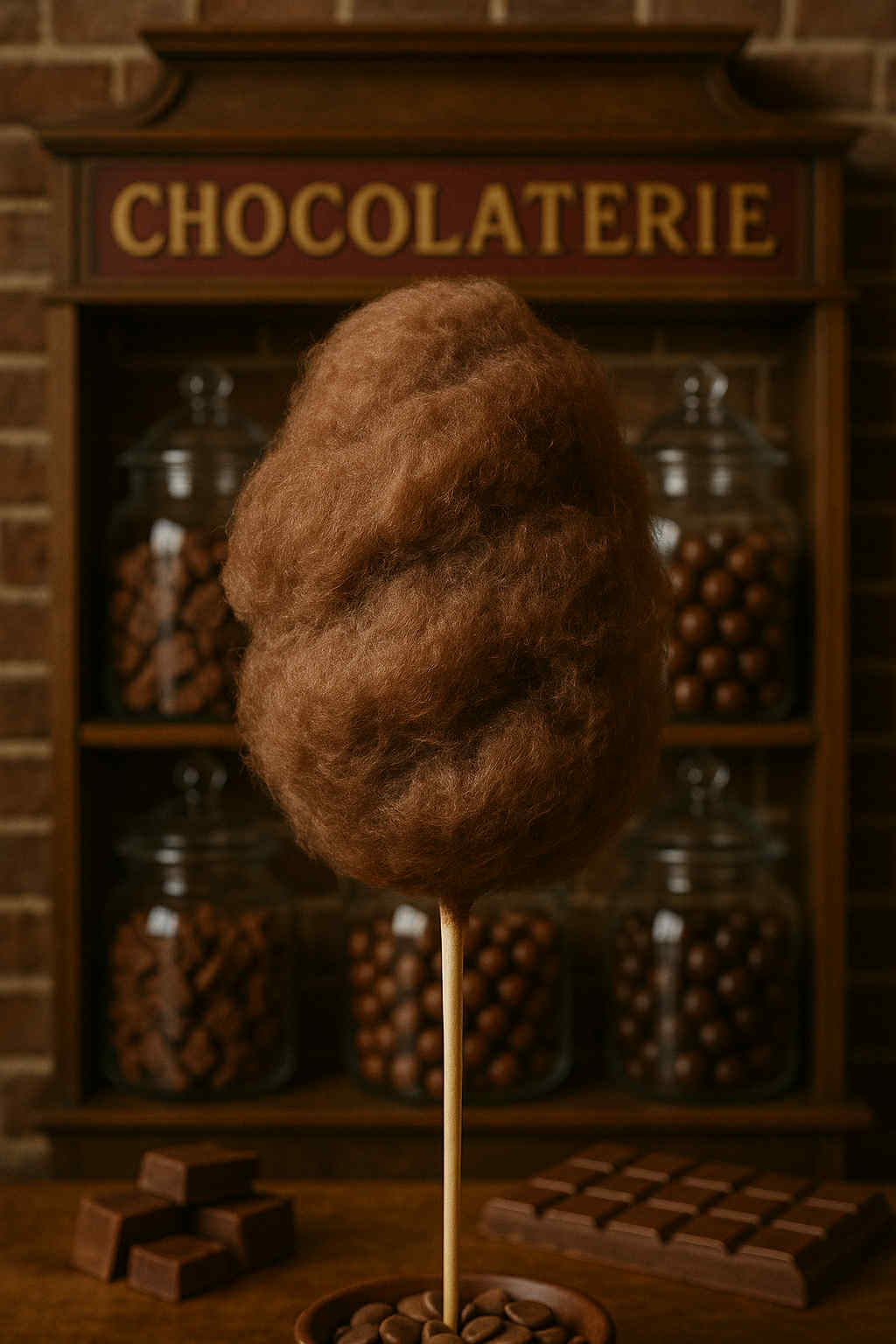 Barbe à papa à saveur de Chocolat🍫