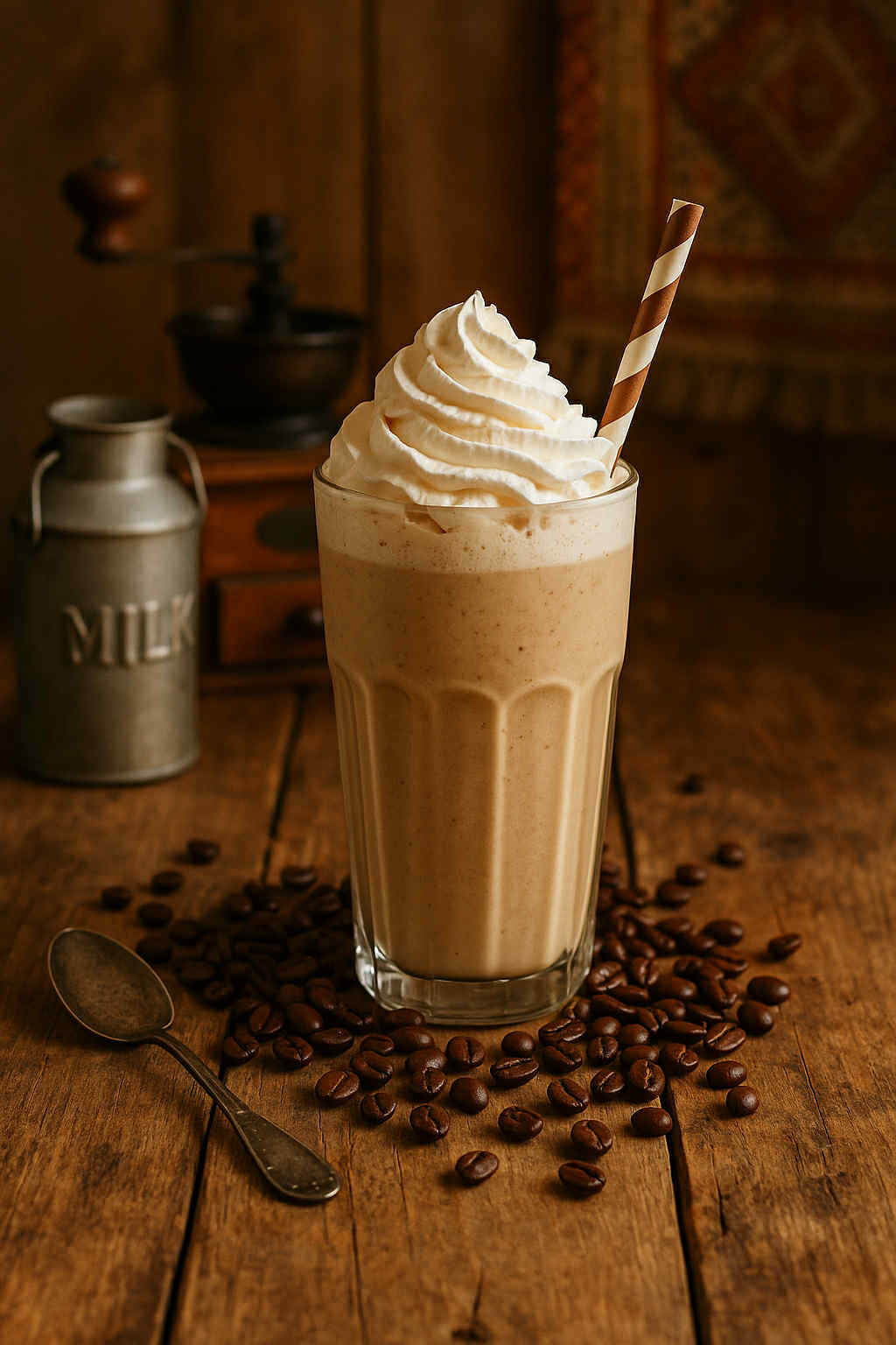 Saveur de Lait Frappé au Café☕