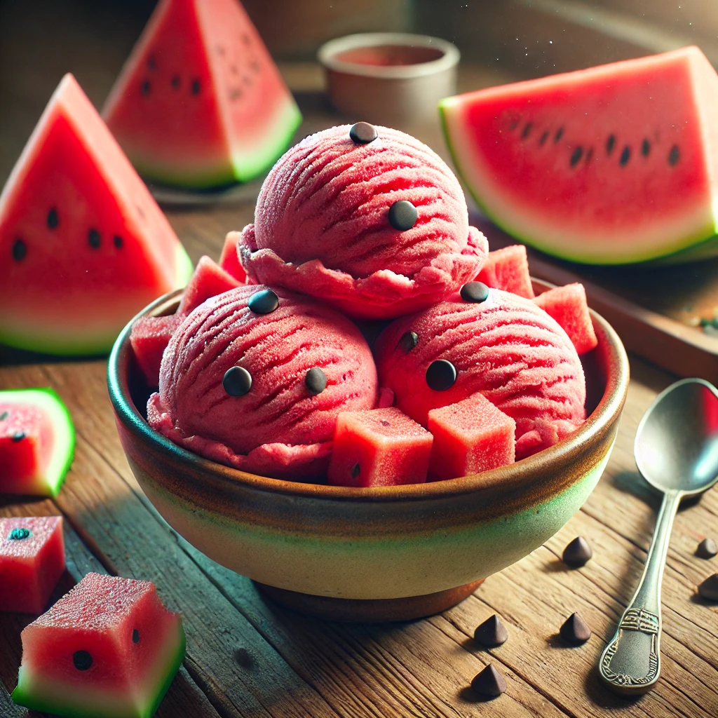 Saveur de Crème Glacée au Melon d'eau