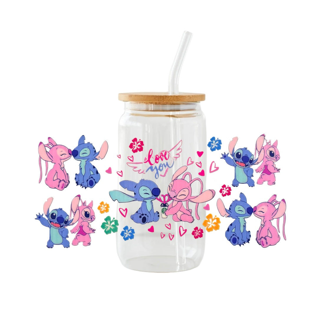 Verre ”Stitch&angel”❤️