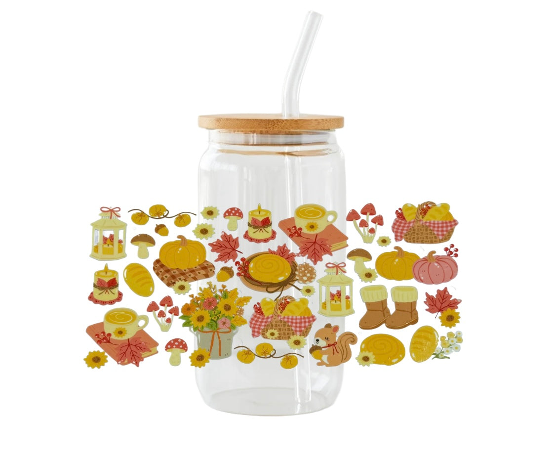 Verre ”Table d’automne “🍂