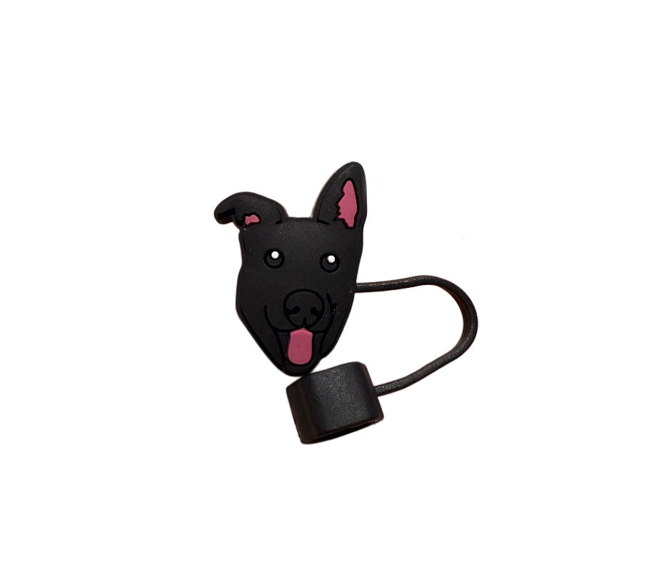 Couvre paille " Chien Noir"