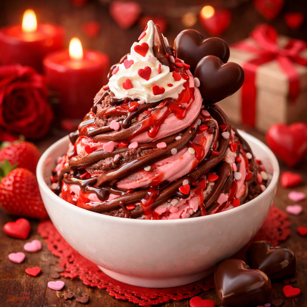 Saveur de Crème Glacée fraise & chocolat 🍓🍫