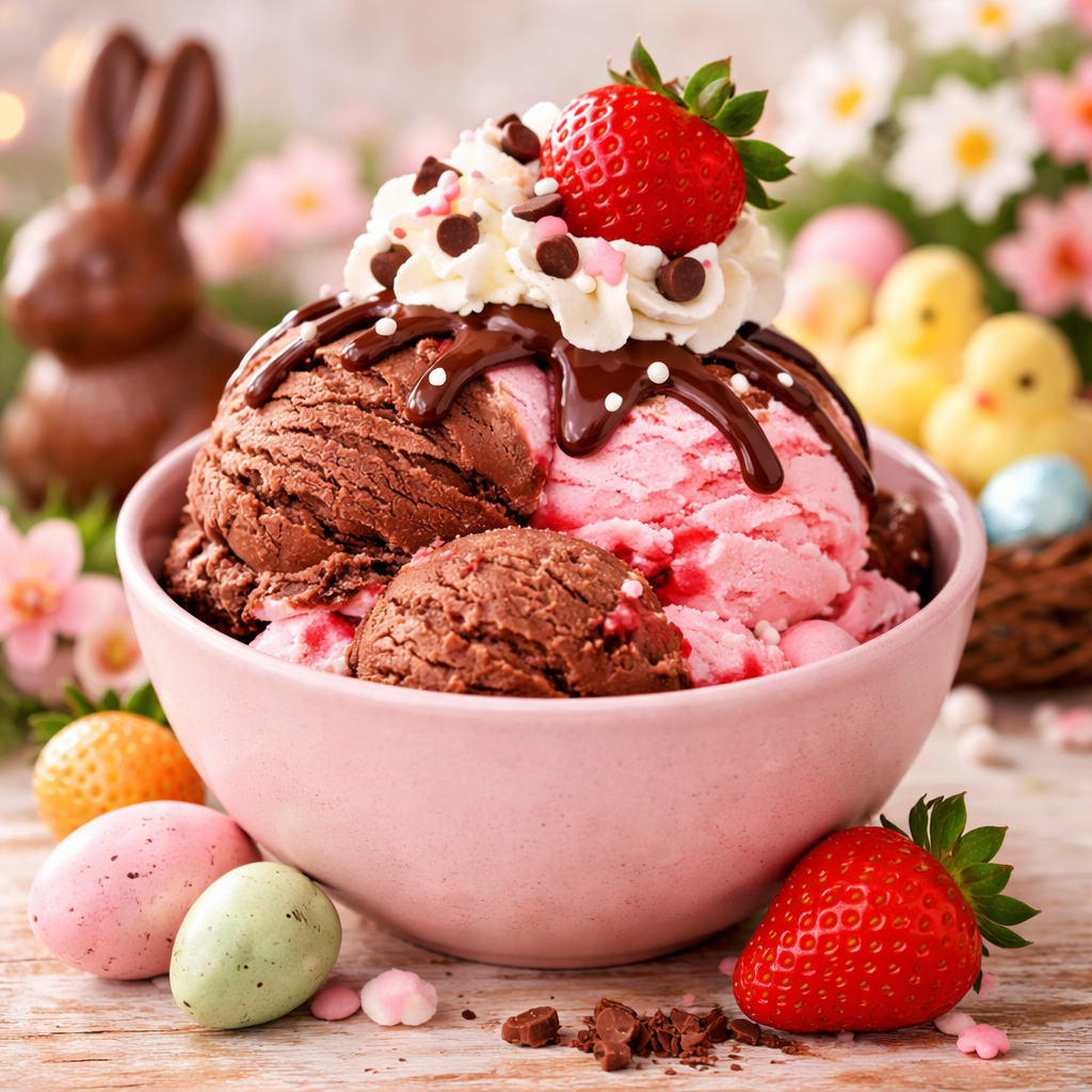 Saveur de Crème Glacée fraise & chocolat 🍓🍫