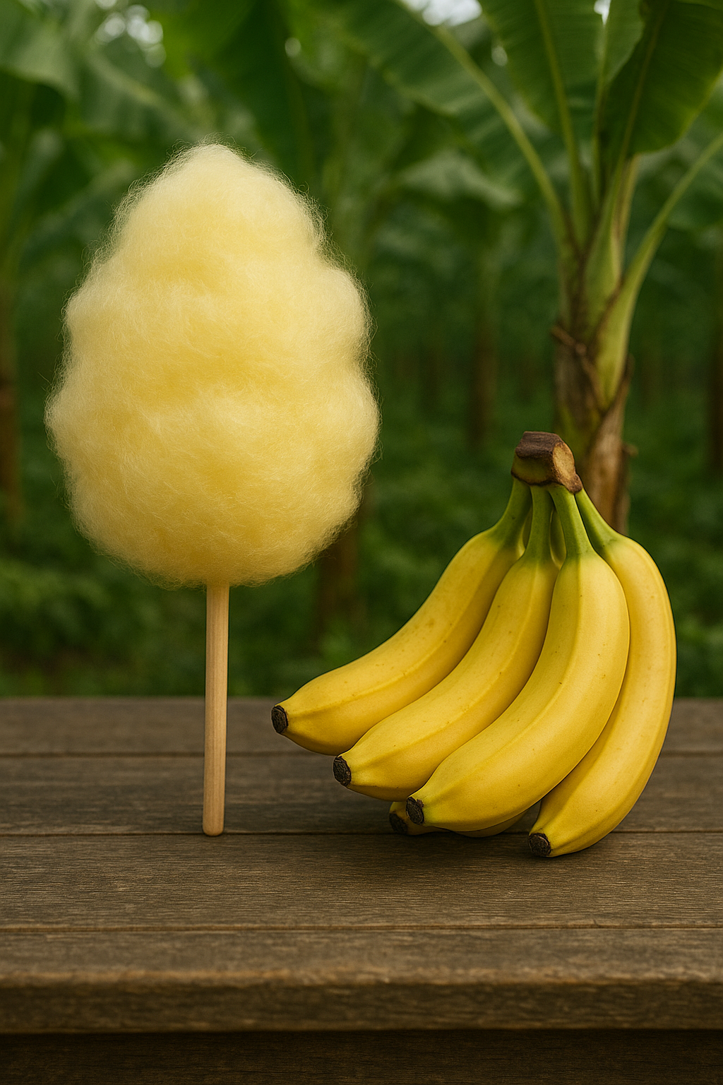 Barbe à papa à saveur de Banane 🍌