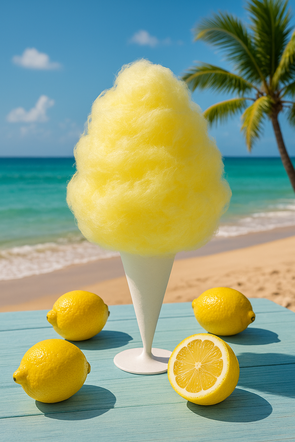 Barbe à papa à saveur de Citron Sûre 🍋