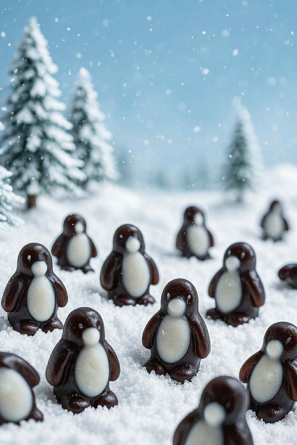 Bonbon Pingouin à la pêche