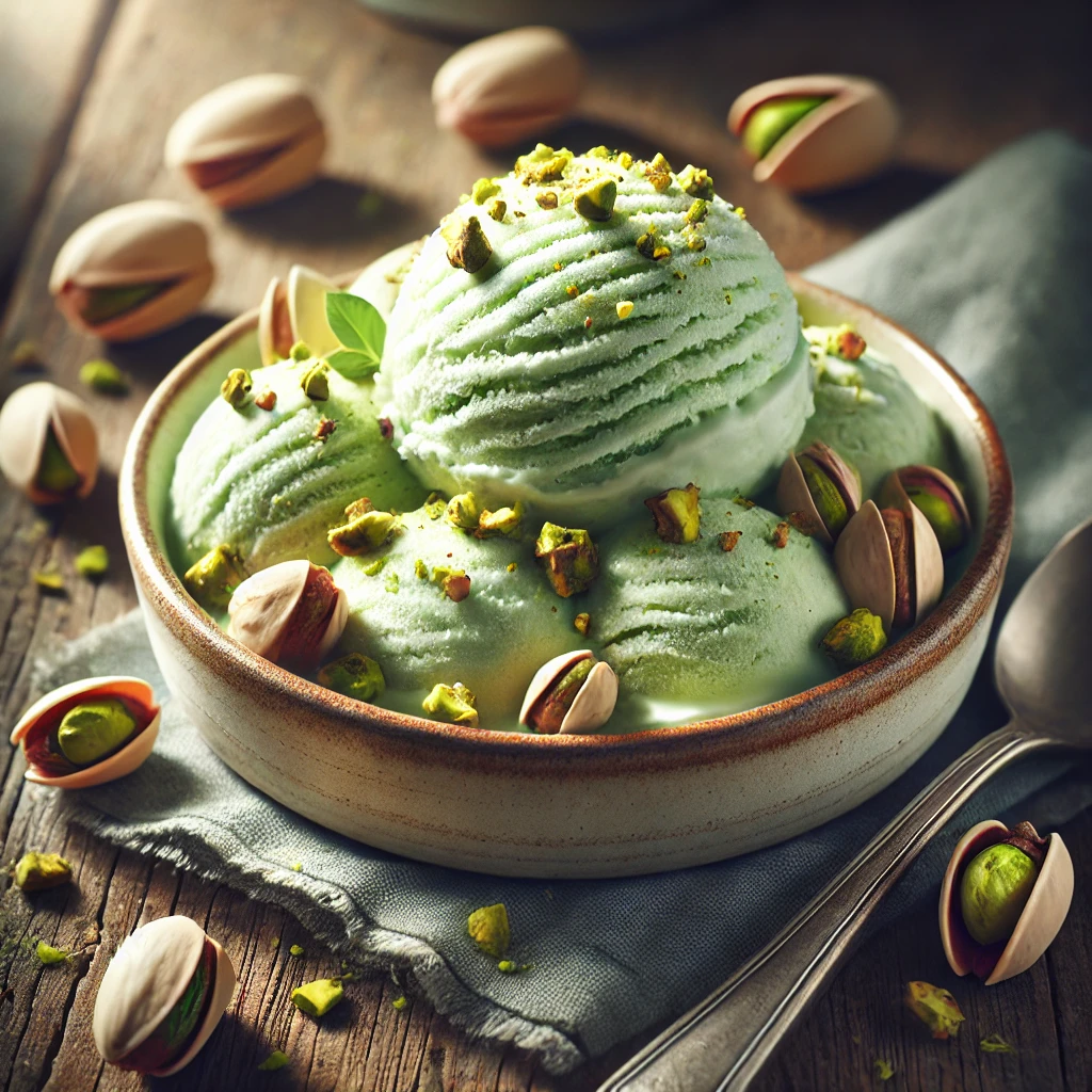 Saveur de Crème Glacée au Pistache