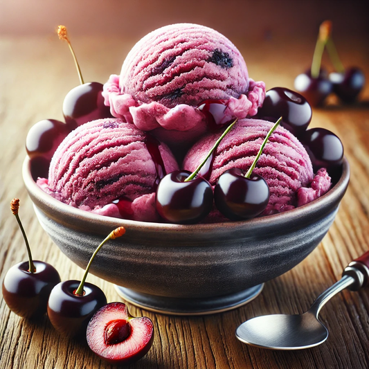 Saveur de Crème Glacée à la Cerise Noire 🍒