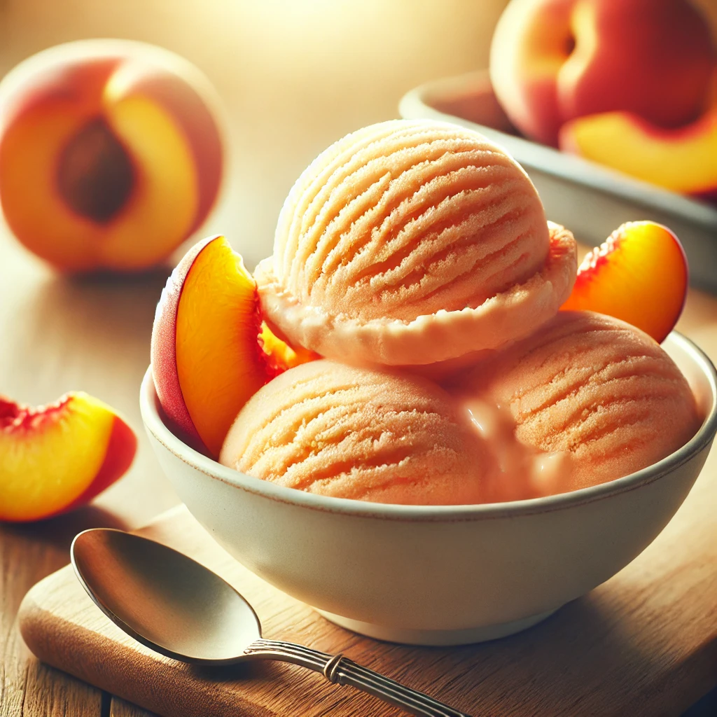 Saveur de Crème Glacée à la Pêche 🍑