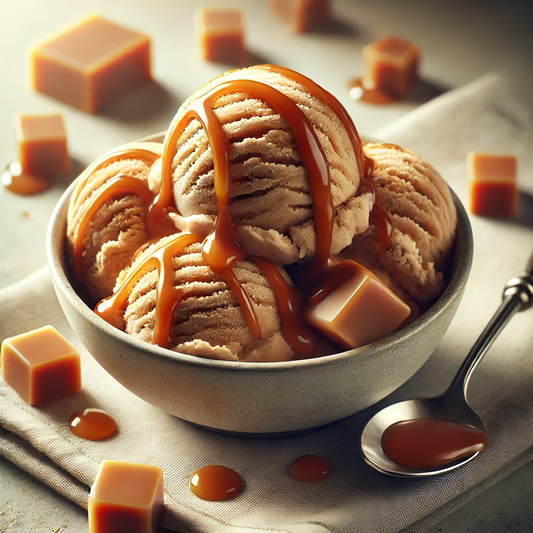 Saveur de Crème Glacée au Caramel