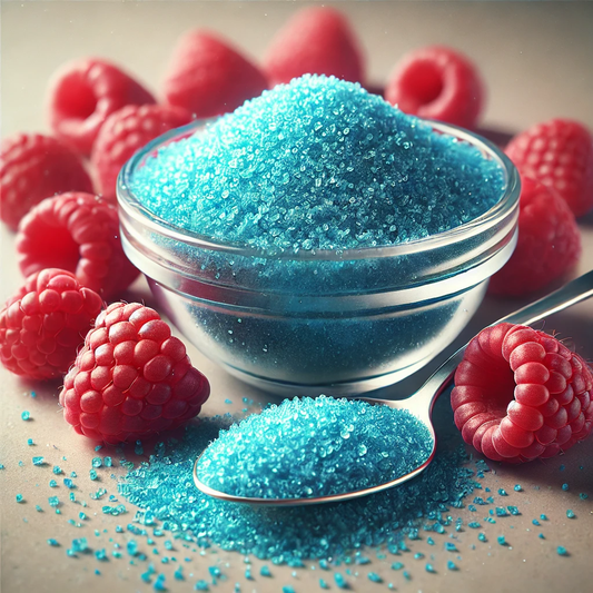 Sucre Barbe à papa à saveur de Framboise Bleu