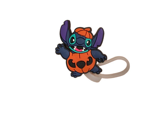 Couvre paille " Stitch citrouille"🎃