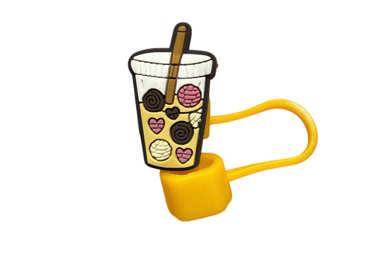 Couvre paille " Café Jaune"💛