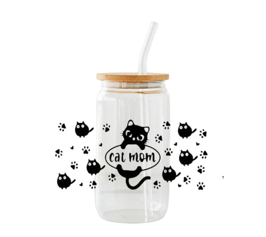 Verre ”Cat Mom“🐈‍⬛