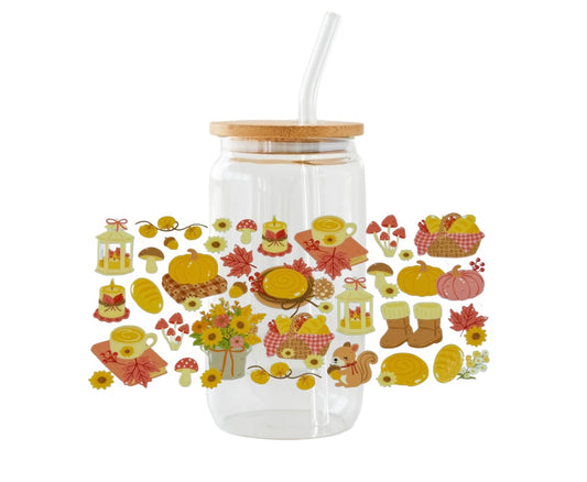Verre ”Table d’automne “🍂