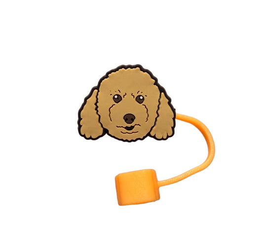 Couvre paille " Caniche Beige"