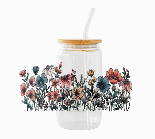 Verre ”Fleurs”🌸