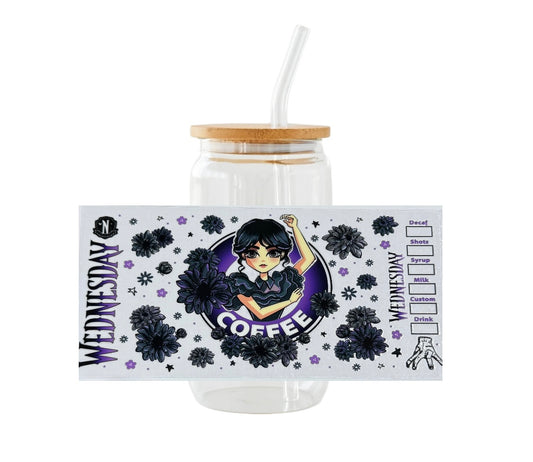 Verre ”Mercredi”💜