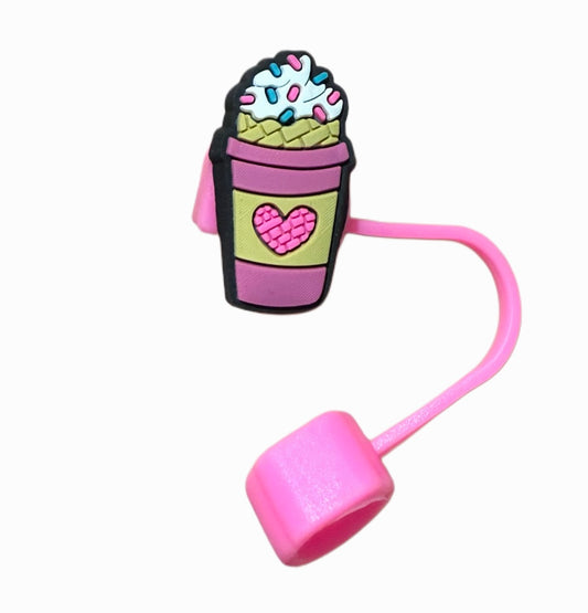 Couvre paille " Café Rose