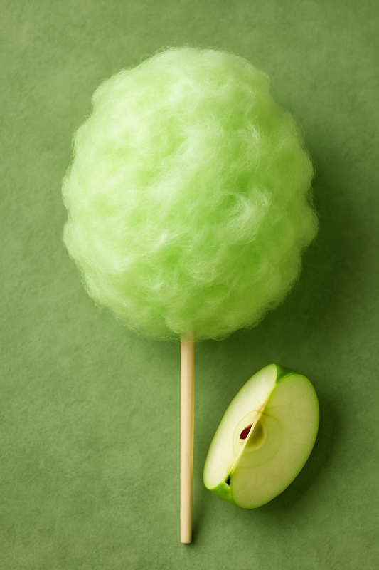 Barbe à papa à saveur de Pomme Verte 🍏