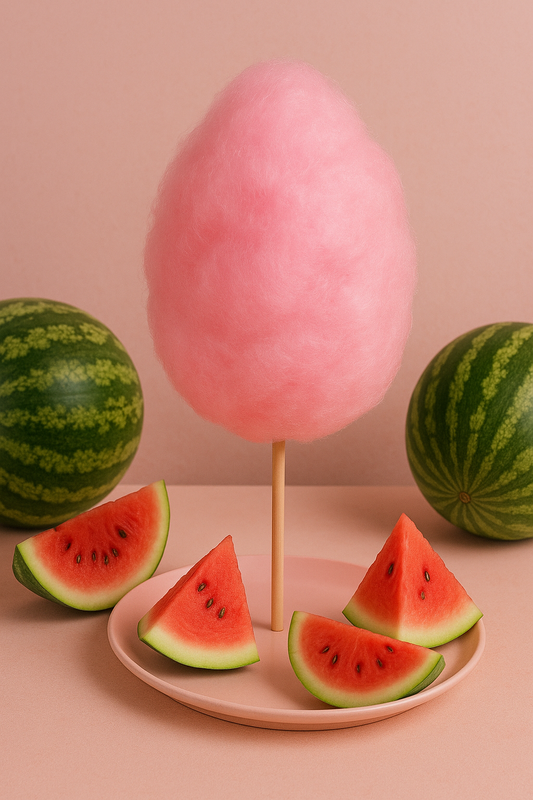 Barbe à papa à saveur de Melon d'eau 🍉
