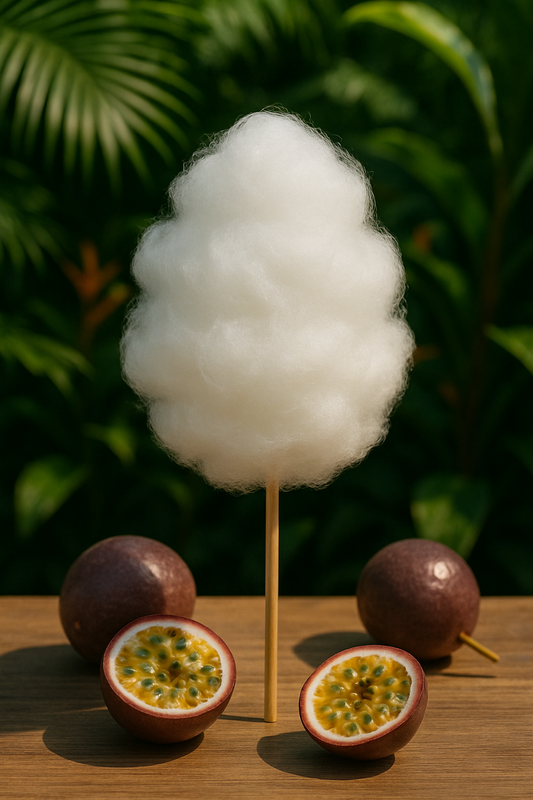 Barbe à papa à saveur de Fruit de la Passion 🌴