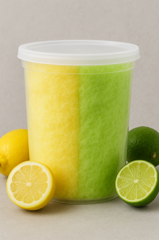 Barbe à papa à saveur de Lime & citron🍋🍋‍🟩