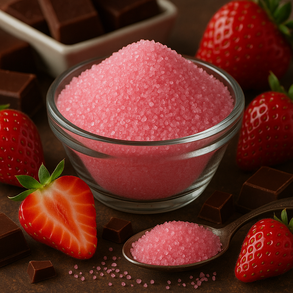 Sucre Barbe à papa à saveur de Chocolat & Fraise🍫