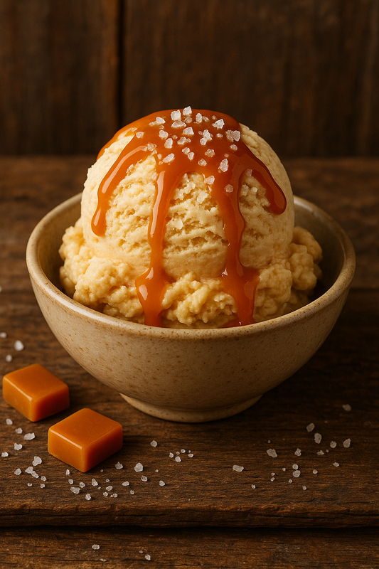 Saveur de Crème Glacée Caramel Salé