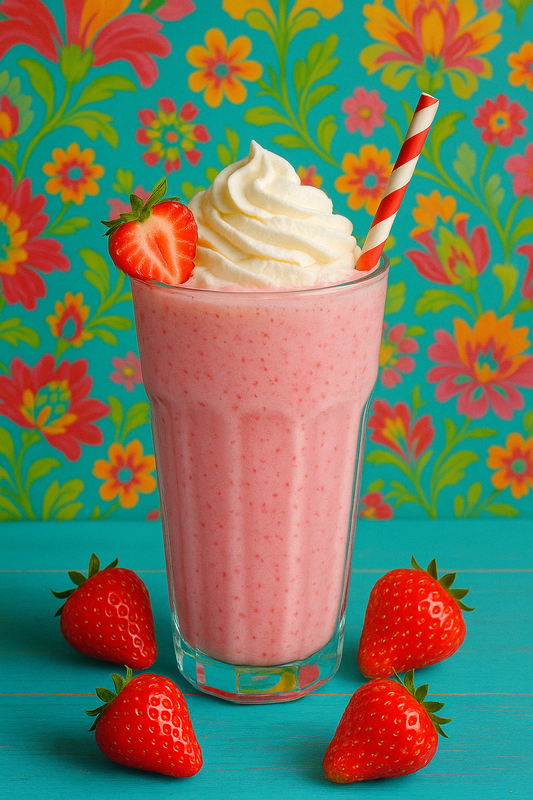 Saveur de Lait Frappé à la Fraise🍓