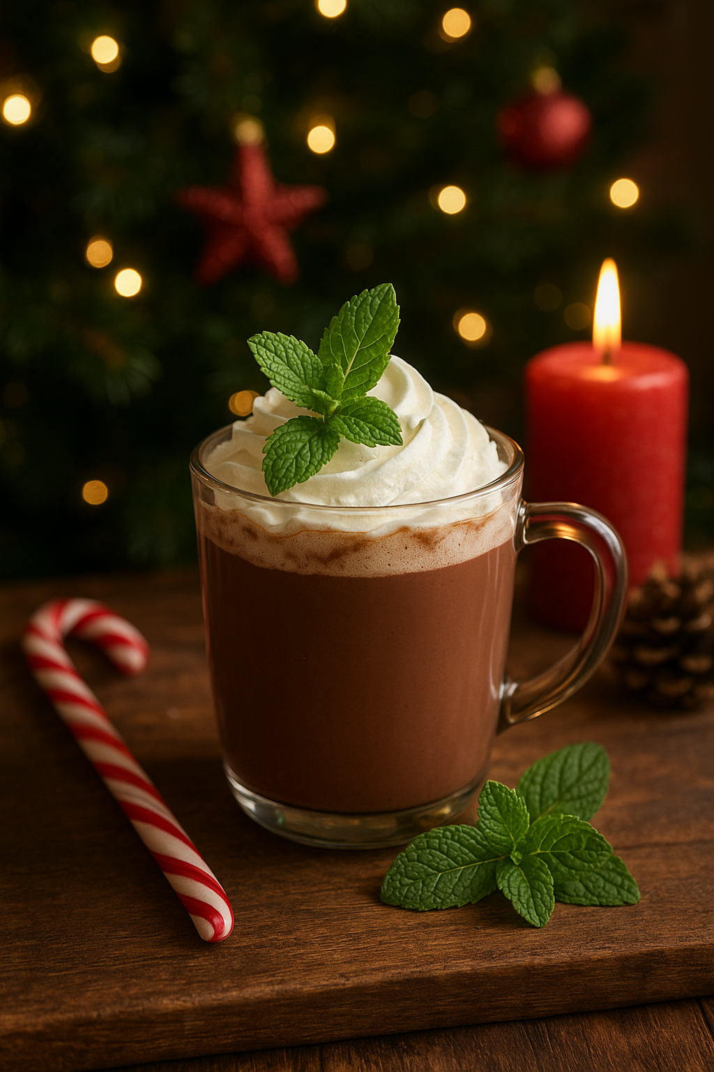 Chocolat chaud à la menthe☕️💚