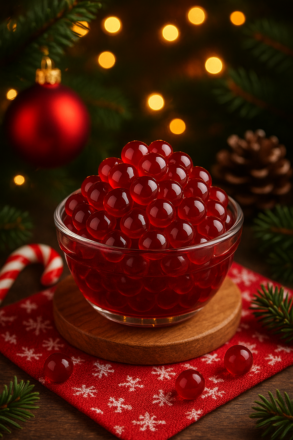 Bulles à la Canneberge