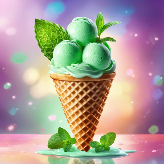 Saveur de Crème Glacée à la Crème de Menthe