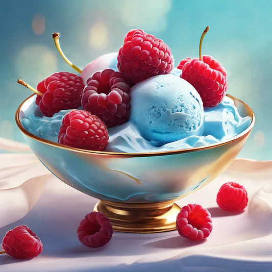 Saveur de Crème Glacée au Framboise Bleu